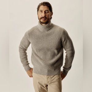 BUCK MASON HERDSMAN TURTLENECK - BEIGE - SIZE L